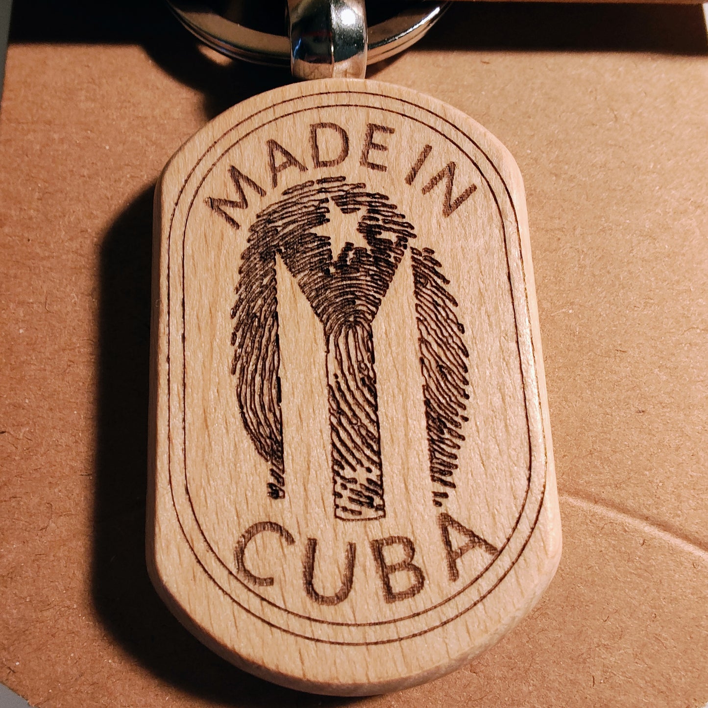 Custom-Made, Cuba fingerprint Keychains.